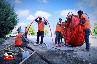 آغاز اجرای طرح اختصاصی و حفاری فیبر نوری در باوی