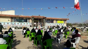 برگزاری صبحگاه هفته دفاع مقدس در بیارجمند+ تصاویر