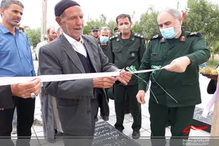 افتتاح طرح ساماندهی گلزار مطهر شهدای روستای خان&zwnj;آباد کبودراهنگ