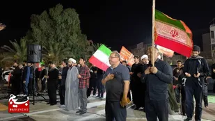 برگزاری اجتماع بزرگ مردمی در کوی انقلاب اهواز همزمان با موج ۱۳۵ تجمعات سراسری