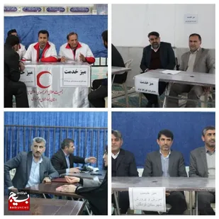 برپایی میز خدمت در لردگان
