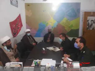 بازدید مسئول نمایندگی ولی فقیه سپاه شهرستان بوشهر از حوزه های مقاومت قدس و شهدای هسته ای