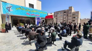 افتتاح بیمارستان ۹۶ تخت خوابی بیماران حاد تنفسی توسط نیروی زمینی سپاه در مشهد