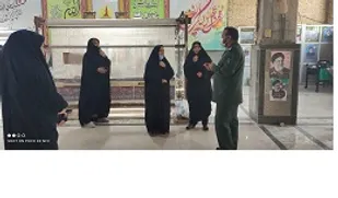 بازدید فرمانده ناحیه از کارگاه قالیبافی حوزه نرجس خاتون ناحیه مرکزی یزد