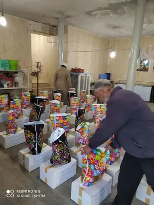 تهیه و توزیع ۵۰ بسته معیشتی در روستای ابر شاهرود