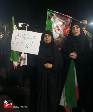 انسجام وهمدلی بسیجیان در تجمعات شبانه
