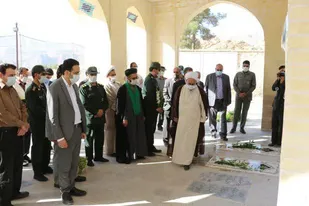 مراسم غبارروبی گلزار شهدای گرمسیر تفت برگزار شد
