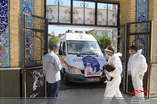 اجرای رزمایش سراسری دفاع زیستی توسط بسیجیان سپاه میانه