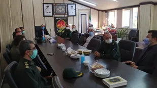 دیدار فرمانده سپاه ناحیه شاهرود و هات همراه با فرماندار شهرستان + تصاویر