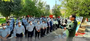 مراسم غبار روبی و عطر افشانی قبور شهدای گمنام  دورود
