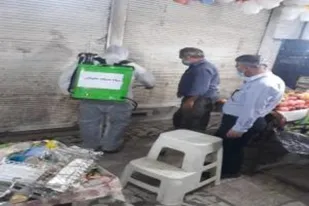 ضد عفونی معابر شهرستان مسجدسلیمان