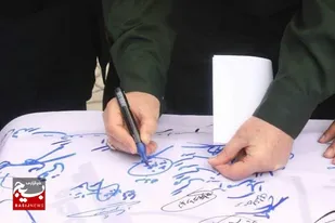 امضای طومار محکومیت جنایات رژیم صهیونیستی توسط کارکنان سازمان اتکا