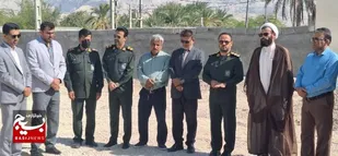 برگزاری آئین کلنگ زنی پایگاه مقاومت بسیج بعثت روستای خیارو