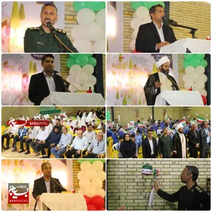 نواخته شدن زنگ ایثار در مدارس بندرخمیر به مناسبت هفته دفاع مقدس