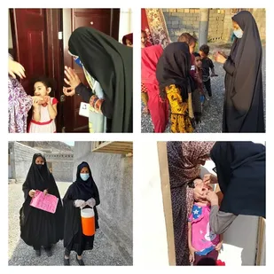 12 گروه جهادی درطرح واکسیناسیون فلج اطفال دررودان  مشارکت فعال دارند