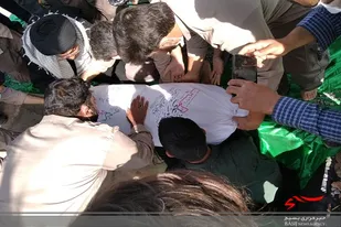 برگزاری مراسم تدفین شهید گمنام دفاع مقدس در ایرانشهر