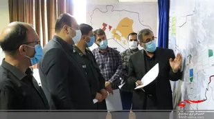 سردار مولایی فرمانده سپاه استان البرز از قرارگاه پدافند زیستی حوزه بسیج۷۱۱عمار یاسر بازدید کرد