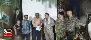 تجلیل از بسیجی پیشکسوت شکرالله سلیمانی یکی از رزمندگان دفاع مقدس