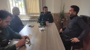 نشست صمیمی و دیدار فرمانده سپاه پیشوا با رئیس بنیادشهید و امورایثارگران