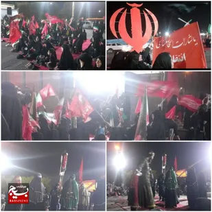 حضور حماسی اهالی بهارستان و معین&zwnj;زاده در اجتماع بزرگ عاشورایی فلکه کارگر اهواز