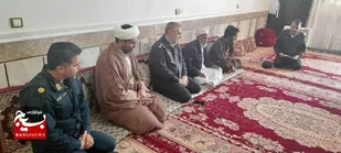 دیدار فرمانده انتظامی هیرمند با خانواده شهید