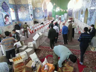 رزمایش همدلی و کمک مومنانه در بخش نیر شهرستان تفت