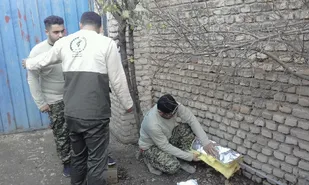 پوشش کنتورهای آب روستای حیدرآباد گرگان با دستان پرمهر بسیج