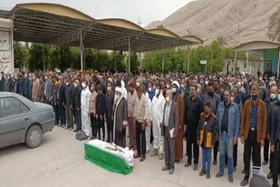 تشییع پیکر مطهر جانباز شهید &laquo;عوض جوکار دریس&raquo; در کازرون