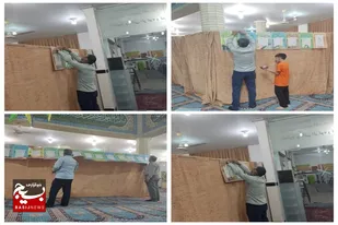 نمایشگاه دهه امامت و ولایت در مسجد جمعه سرخه برگزار شد