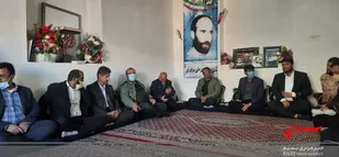 دیدار با خانواده معظم شهید رحیمی در ریگ