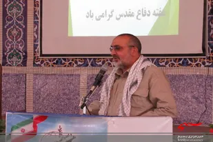 خاطره گويي رزمنده دوران دفاع مقدس در جمع پاسداران تیپ ۱۲قائم(عج) استان