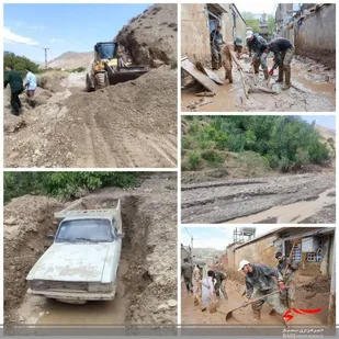 اعزام گروه جهادی شهید صاحب جمعی به روستای سیل زده چنداب ایوانکی