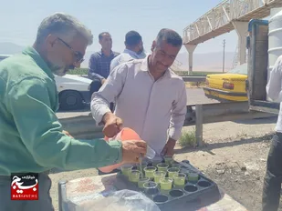 خدمت جهادی در مسیر زائران؛ موکب &laquo;شهید سلیمانی&raquo; برپا شد
