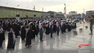 اجرای سرود سلام فرمانده در بابلسر