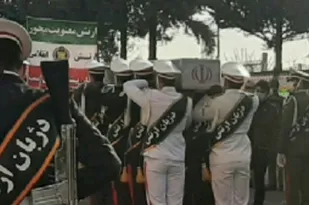 مراسم تشییع شهید گمنام در شهرک شهید رسولی