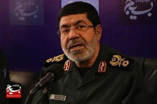 آیین افتتاح دفتر خبرگزاری بسیج خراسان رضوی توسط سردار شریف سخنگوی سپاه پاسداران انقلاب اسلامی/آموزش خبرنگاران افتخاری بسیج اولویت ما است