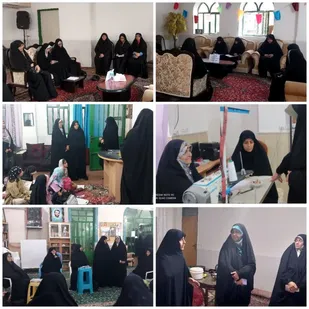 سرکشی فرمانده حوزه بسیج فاطمه(س) سمنان از کارگاه خیاطی الزهرا