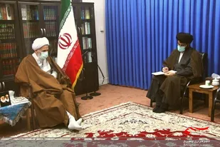 دیدار مسئول سازمان بسیج طلاب سپاه کربلا با آیت الله لائینی+تصاویر