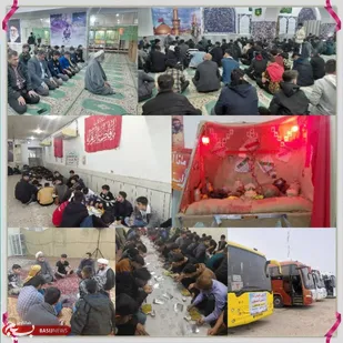 اعزام ۱۶۰ نفردانش آموزان پسر بسیجی از آغاجاری به مناطق عملیاتی هویزه