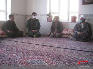 دیدار با خانواده شهدا در سپاه ناحیه جوانرود