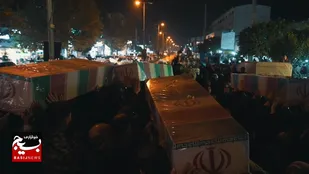کلیپ | مراسم وداع با شهدای گمنام در شهرستان نکا