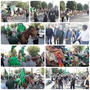 کاروان نمادین حضرت سیدالشهدا (ع) در شهرستان پیشوا