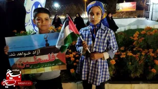 اجتماع مردمی و جشن پیروزی جبهه مقاومت فلسطین در چناران + عکس