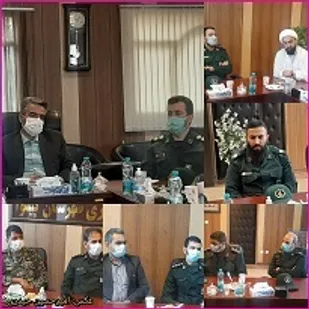 دیدار فرمانده و پاسداران سپاه پیشوا با فرماندارجدید