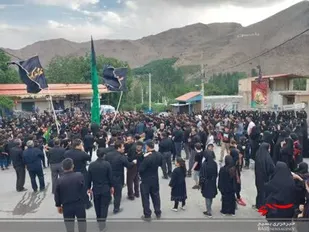 مراسم عزاداری تاسوعای حسینی در گرم دره