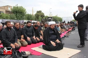 موکب ناحیه مقاومت بسیج امام خمینی  در مسیر راهپیمایی جاماندگان اربعین برپا شد