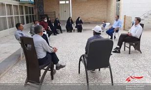 جلسه پایگاه مقاومت بسیج ریحانه النبی روستای اسپارت منطقه براآن شمالی