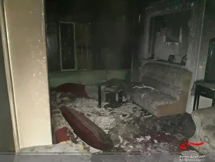 حریق منزل مسکونی در بلوار ۱۵ خرداد ملایر
