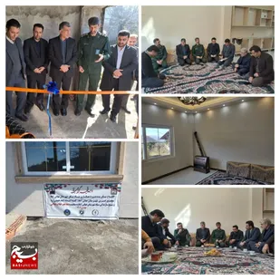 افتتاح مسکن مددجویی همزمان با ایام الله دهه مبارک فجر در روستای سی بن شهرستان عباس آباد