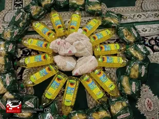تقدیم۲۵۰بسته معیشتی در فارسان